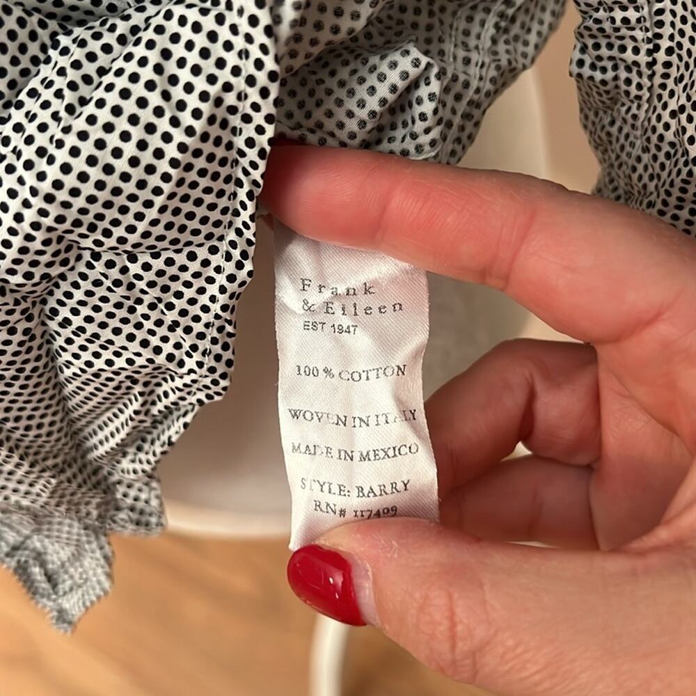 Frank & Eileen Barry Tailored Button-Up Shirt Signature Crinkle - Picture 4 of 12